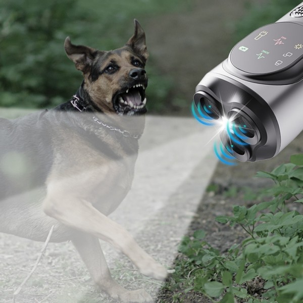 Ultrasonic Three-head Barking Stopper Dog Training Device with Flashing Light