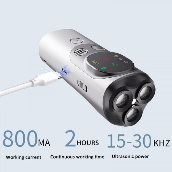 Ultrasonic Three-head Barking Stopper Dog Training Device with Flashing Light