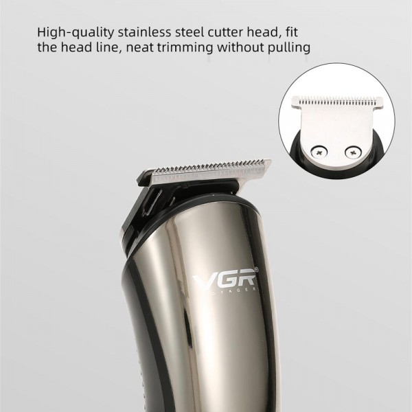 VGR V-107 11-in-1 IPX6 Digital Display Electric Hair Clipper Kit(Gold)
