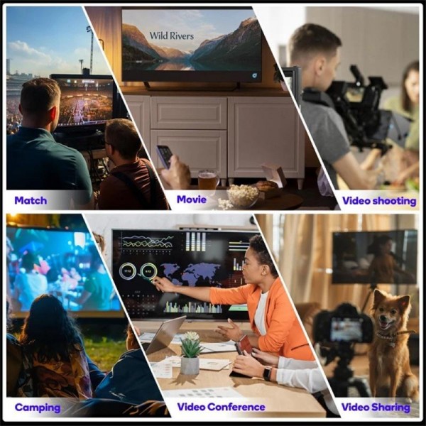 VRRIIS 085 P With LCD Display 1080P HD 400m Range Wireless Video Transmitter and Receiver Kit, Plug:US Plug