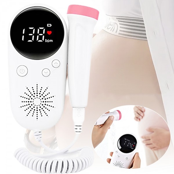 W8-25 Fetal Heart Rate Doppler Battery Powered Household Heartbeat Monitor