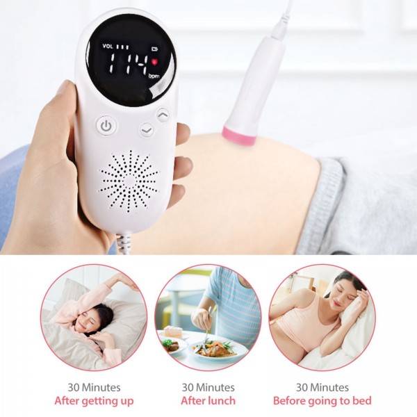 W8-25 Fetal Heart Rate Doppler Battery Powered Household Heartbeat Monitor