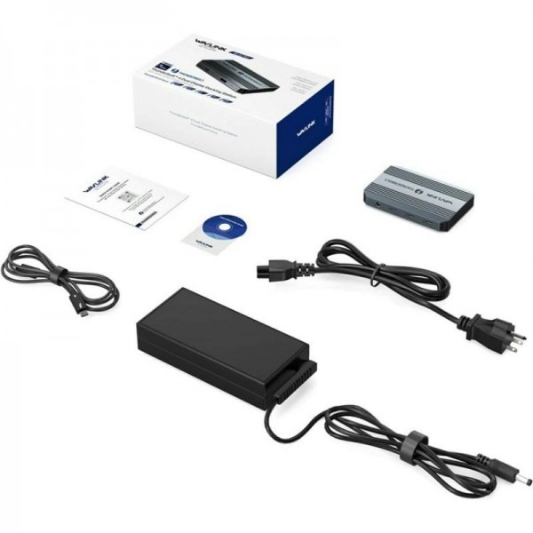 WAVLINK UTD49T 100W PD Input USB-A High Speed Data Transfer Adapter Thunderbolt 4 Hub(US Plug)