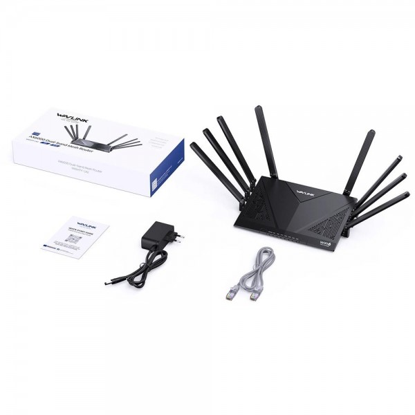 WAVLINK WN536AX6 For Gaming High Speed Dual Band MESH AP Repeater AX6000 WiFi 6 Router, Plug:US Plug