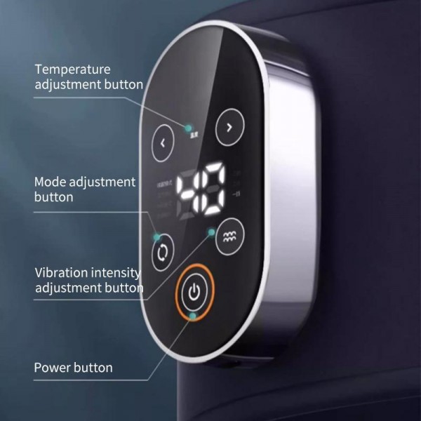 WG-HG-16008 Hot Compress Massage Waist Massager Period Pain Relieve Massager(Navy Blue)