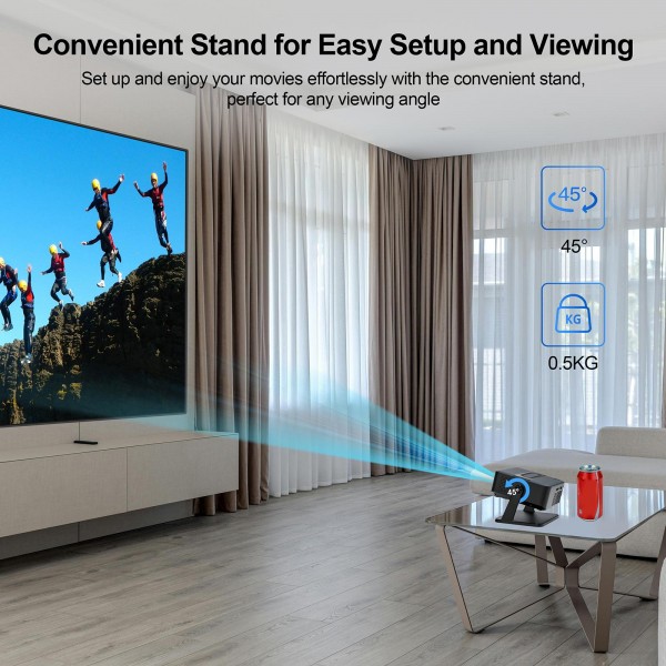 WOWOTO WWT-BL15 Android 11 LCD Display 720P 120ANSI Smart Projector(US Plug)
