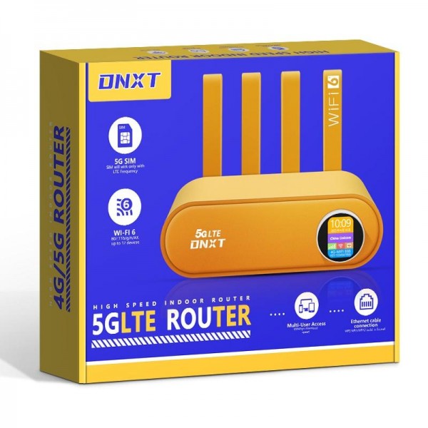 WR860-E With SIM Card Slot Wireless Repeater 4 Antennas 4 Ethernet Ports 4G LTE WiFi 6 Router, Color:White(US Plug)