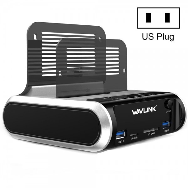 Wavlink ST336A SSD HDD Fast Offline Clone SATA  USB 3.0 External Hard Drive Case(US Plug)