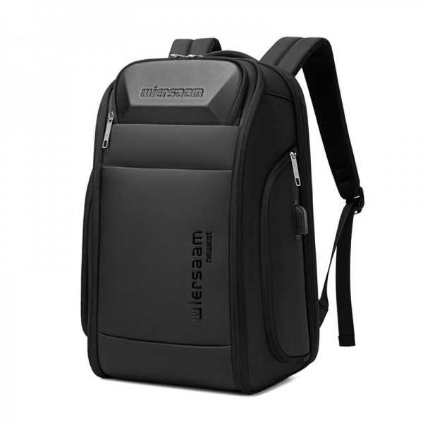 Wiersaam Men Waterproof Anti-Theft Business Backpack Travel Laptop Bag With USB Charging Port & Password Lock Large
