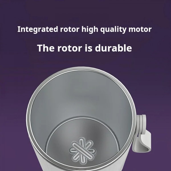 Wireless Milk Warmer Heating Mixing Cup for Coffee / Cereal / Medicine Preparation(White)