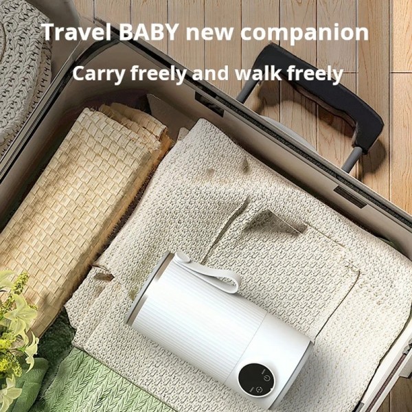 Wireless Milk Warmer Heating Mixing Cup for Coffee / Cereal / Medicine Preparation(White)