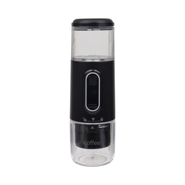 Wireless Portable Coffee Machine Compatible With Ground Coffee & NS Capsule(Black)