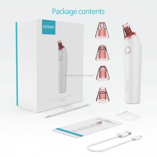 XPREEN XPRE027 Blackhead Remover Rechargeable Electric Microcrystalline IPL Pore Cleaner(White)