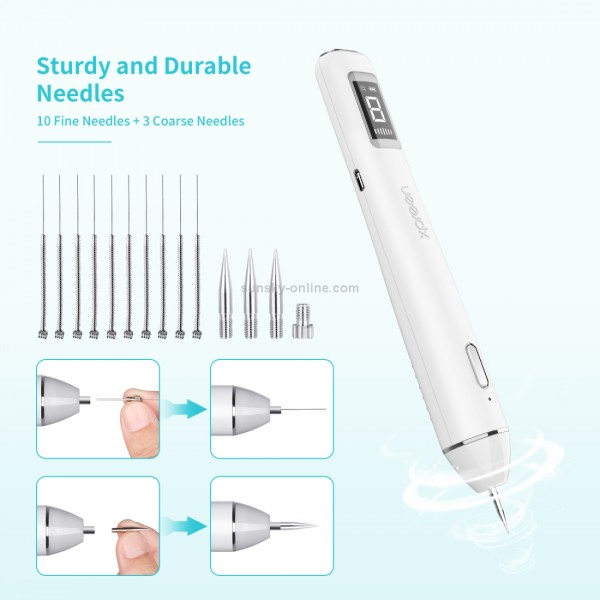 Xpreen XPRE061 Professional Dark Spot Remover Freckle Tattoo Chargeable Wart Mole Remover, with LED Screen and Spotlight(Tarnish)