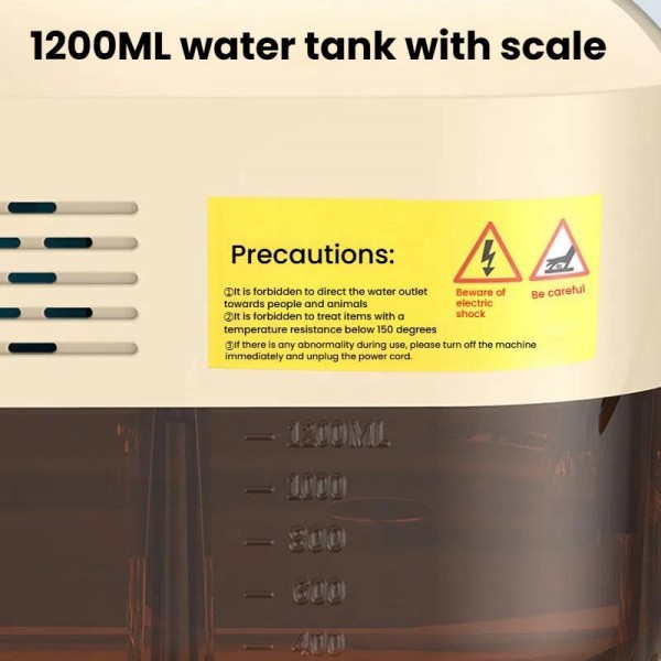 YAERDUN 1500W High Temperature Steam Cleaner Smart Digital Kitchen Hood Bathroom Cleaning Machine, Size: 110V US Plug(Black White)