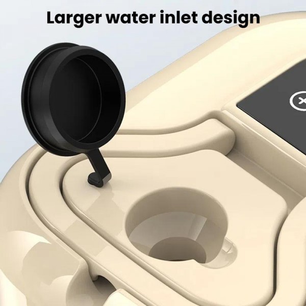 YAERDUN 1500W High Temperature Steam Cleaner Smart Digital Kitchen Hood Bathroom Cleaning Machine, Size: 110V US Plug(Black White)