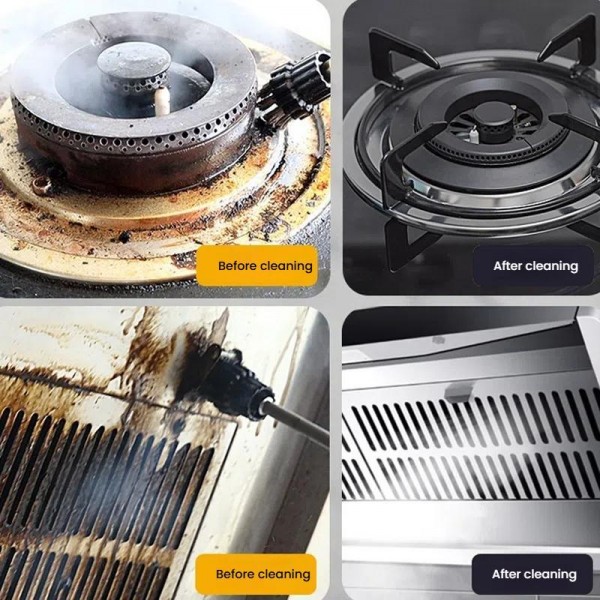 YAERDUN Steam Cleaner High Pressure High Temperature Kitchen Hood Multifunctional Household Cleaning Machine, Spec: 110V US Plug (Two Flat)(Orange)