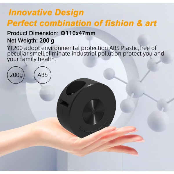 YT200 320 X 180P LED HD Mini Projector USB Powered Support Wired Connection Phone Screen(Black)