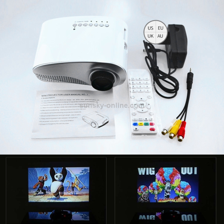 1080P-HD-Mini-LED-Projector-for-Home-Multimedia-Cinema-Support-AV-TV-VGA-USB-HDMI-SD-EU-PlugWhite-S-DMP-0012W