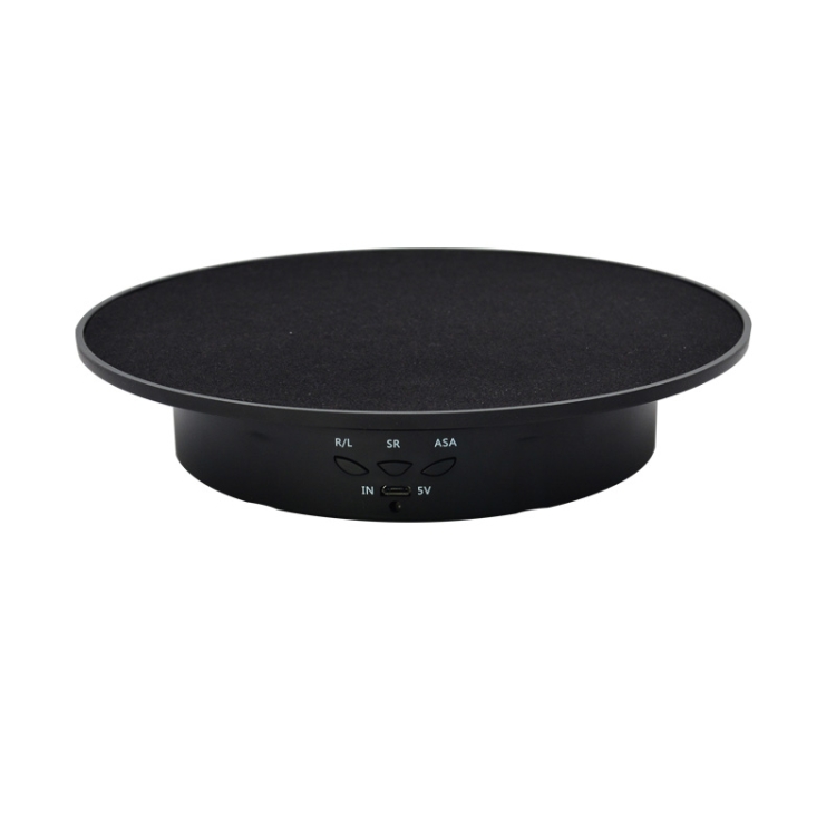 20cm-USB-Electric-Rotating-Turntable-Display-Stand-Video-Shooting-Props-Turntable-for-Photography-Load-8kgBlack-Base-Black-Velvet-EDA001411401A