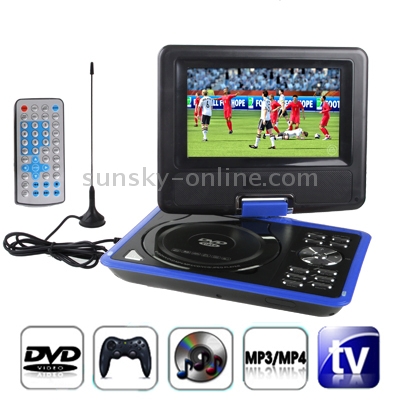 75-inch-TFT-LCD-Screen-Digital-Multimedia-Portable-DVD-with-Card-Reader-USB-Port-Support-TV-PAL-NTSC-SECAM-Game-Function-180-Degree-Rotation-Support-SD-MS-MMC-Card-Blue-S-PD-1055BE