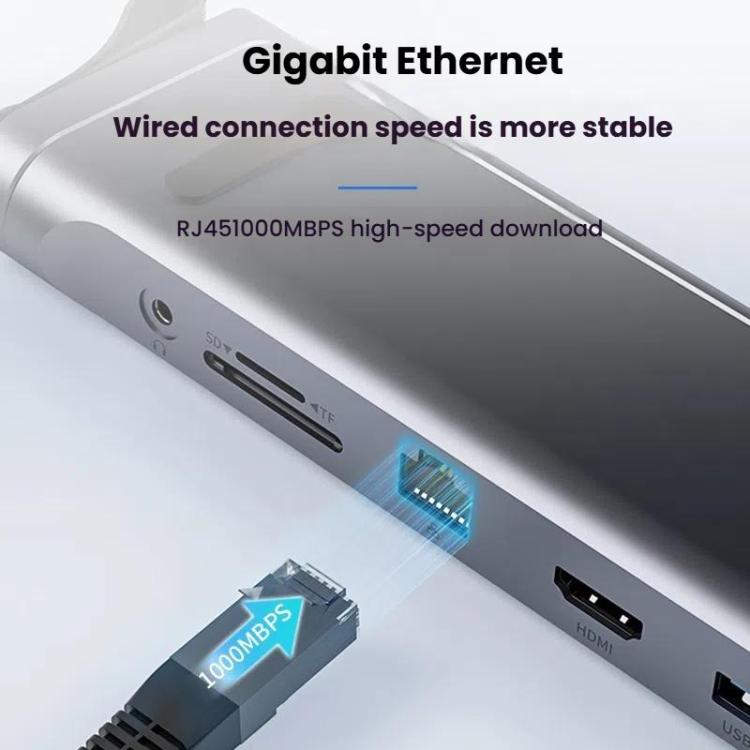 9-In-1-Hub-Computer-Stand-Aluminum-Alloy-Folding-PD-Fast-Charging-With-LAN-Docking-Station-Laptop-BracketDark-Metallic-Color-TBD0605922701A