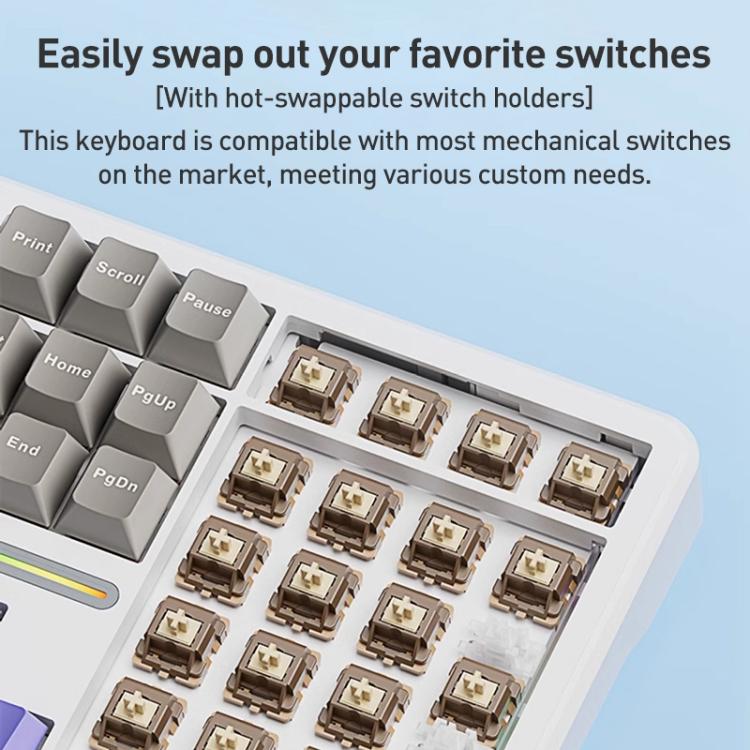 AULA-F108-108-Keys-Wired24GBluetooth-Three-Model-Customizable-RGB-Gaming-Mechanical-KeyboardGray-White-Blue-Caramel-Latte-Axis-EDA008575401A