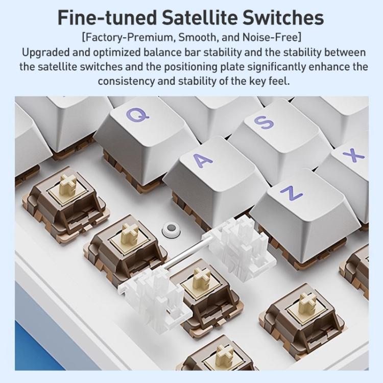 AULA-F108-108-Keys-Wired24GBluetooth-Three-Model-Customizable-RGB-Gaming-Mechanical-KeyboardGray-White-Blue-Caramel-Latte-Axis-EDA008575401A