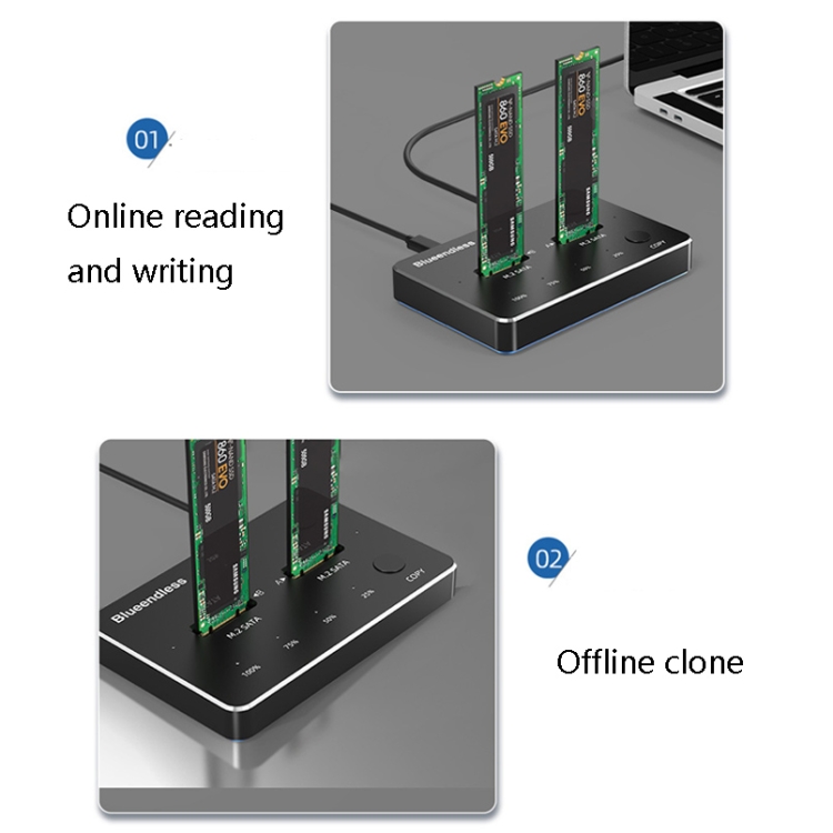 Blueendless-M2-Double-Disk-Mobile-Hard-Disk-Base-SATA-NVME-Solid-State-Hard-Disk-Box-Colour-M2-NVME-Black-Red-TBD0572254702