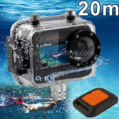 CUBICAM-Full-HD-1920x1080-15-inch-Waterproof-50-Mega-Pixels-Sports-Camera-Cubicam-with-Remote-Control-170-Degree-Ultra-wide-Angle-Support-Waterproof-HDMI-Output-TF-Card-H264-Video-format-20-Meters-Waterproof-S-PIR-0731