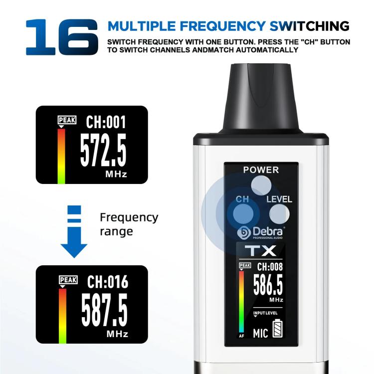 DEBRA-EMX-1-XLR-Adapter-Portable-Wireless-Monitor-System-Transmitter-ReceiverWhite-EDA008543301A