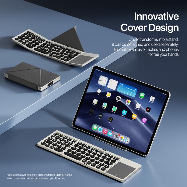 DUX-DUCIS-OK-Flip-Series-Portable-Tri-fold-Wireless-Touch-Keyboard-Leather-CaseBlack-EDA008407801A