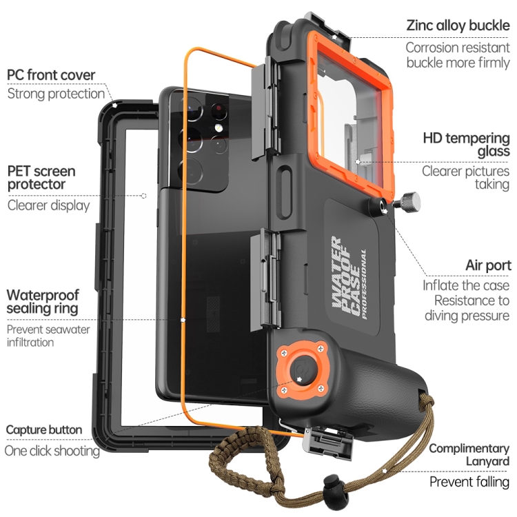Diving-Shell-Gen2-Upgrade-IP68-Waterproof-Phone-CaseBlack-Orange-EDA006234301A
