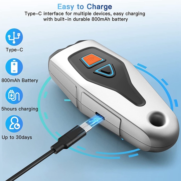 Dual-Probe-Dual-Drive-Ultrasonic-Stop-Barker-Pet-TrainerSilver-Gray-TBD0604351701A