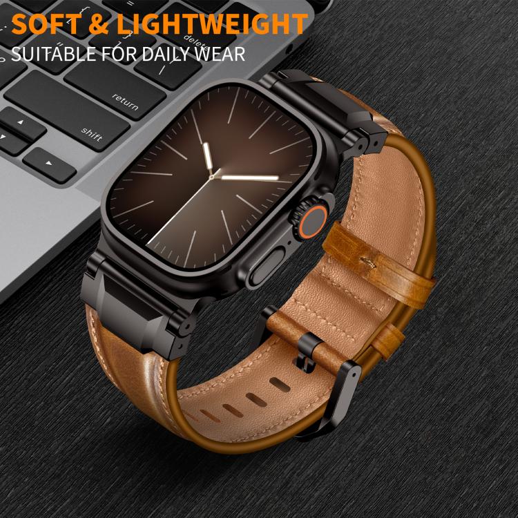 For-Apple-Watch-46mm-49mm-45mm-44mm-Armour-style-Leather-Watch-BandRetro-Brown-Black-Buckle-SYA003105401A