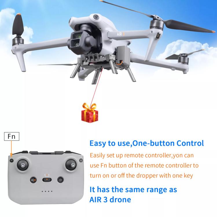 For-DJI-Air-3S-Air-3-Drone-YX-Airdrop-System-Rechargeable-Thrower-Load-500gGray-TBD0605624401A