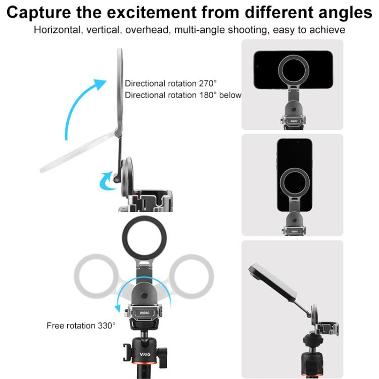For-DJI-Osmo-Pocket-3-BRDRC-Smartphone-Teleprompter-Stand-Desktop-Clamp-Cold-Shoe-Extension-MountDark-Grey-EDA007979301A