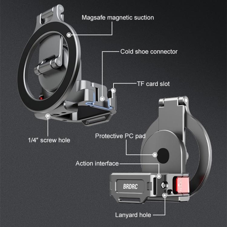 For-DJI-Osmo-Pocket-3-BRDRC-Smartphone-Teleprompter-Stand-Desktop-Clamp-Cold-Shoe-Extension-MountDark-Grey-EDA007979301A