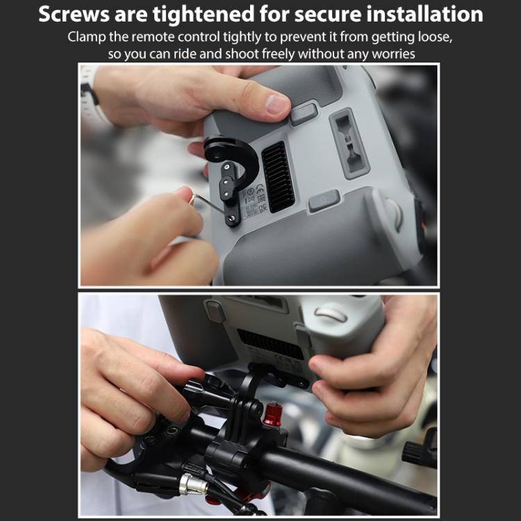 For-DJI-RC2-Sunnylife-Remote-Control-Shooting-Camera-Bicycle-Clip-Mount-Black-DOP4572B