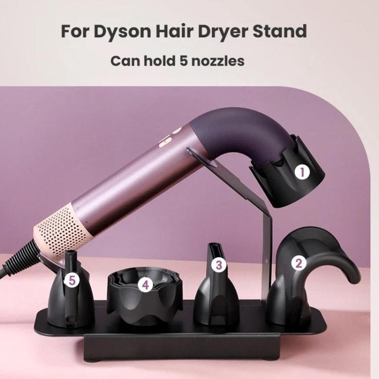 For-Dyson-HD17HD18-Series-Hair-Dryer-Stand-Desktop-Storage-Rack-Hold-5-NozzlesBlack-TBD0606392001A