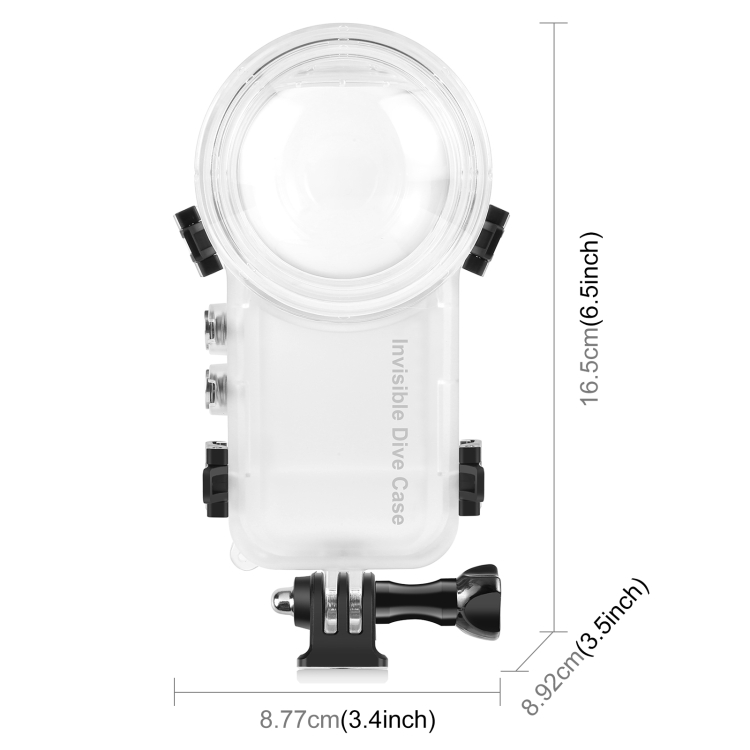 For-Insta360-X4-PULUZ-50m-Waterproof-Sealed-Diving-Case-Transparent-PU977T