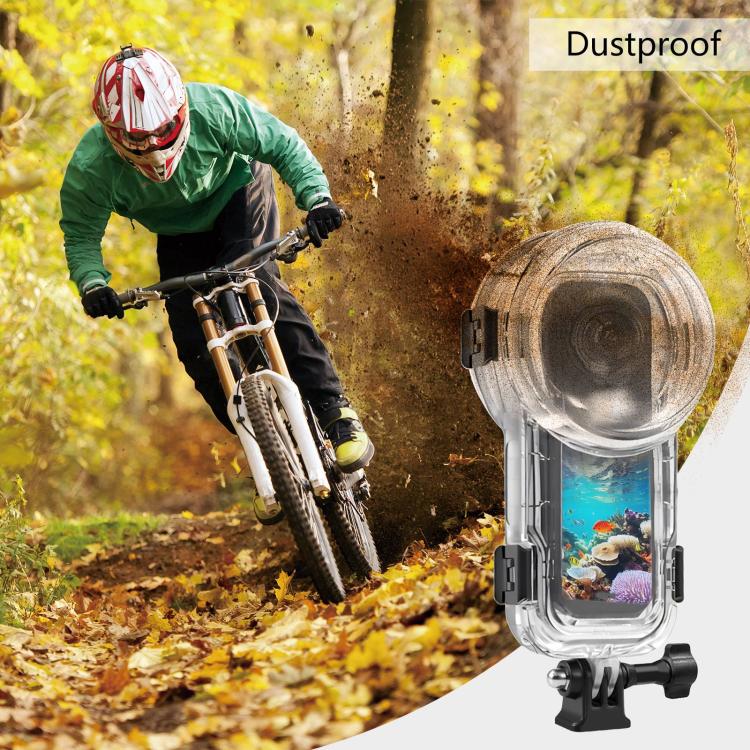 For-Insta360-X5-PULUZ-60m-Waterproof-Sealed-Diving-Case-Transparent-PU756T