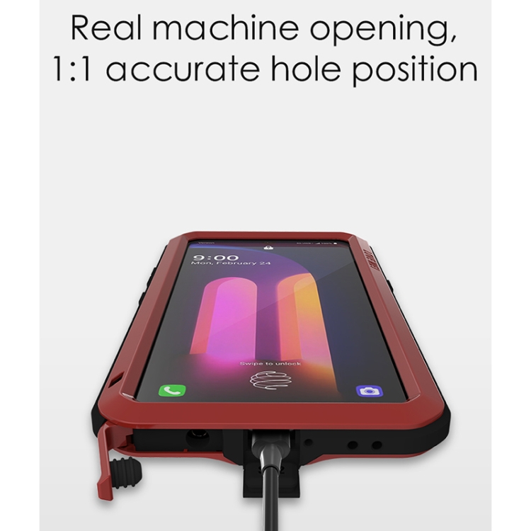 For-LG-V60-ThinQ-5G-LOVE-MEI-Metal-Shockproof-Waterproof-Dustproof-Protective-Case-with-GlassRed-EDA001844102C