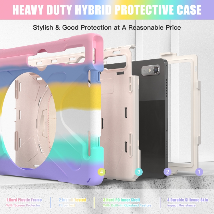 For-Lenovo-Tab-P11-Pro-Gen-2-Silicone-PC-Protective-Tablet-CaseColorful-Pink-EDA004069201H
