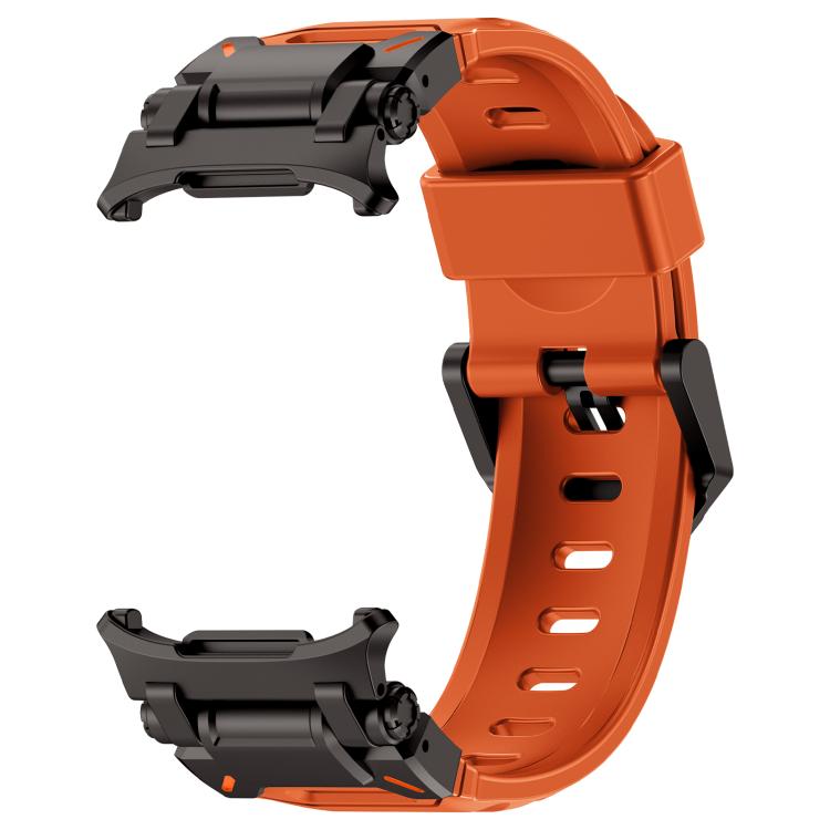 For-Samsung-Galaxy-Watch-Ultra-47mm-Ultra-2025-Explorer-Metal-Head-Fluororubber-Watch-BandBlack-Orange-SYA002931701A