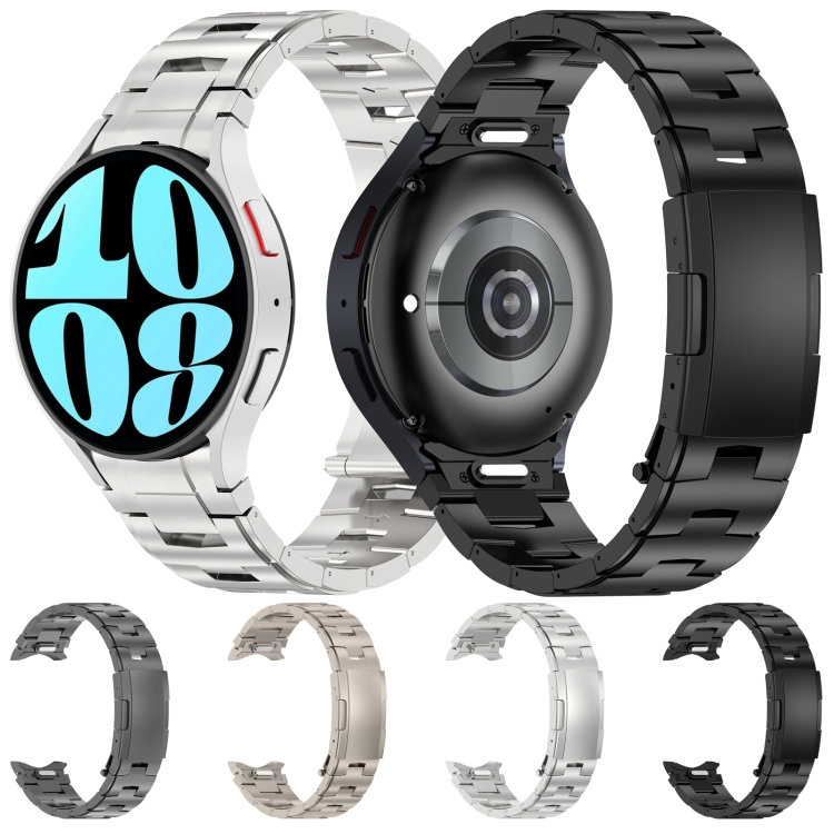 For-Samsung-Galaxy-Watch66-Classic55-Pro-Button-Style-Pure-Titanium-Metal-Watch-BandBlack-EDA006070501A