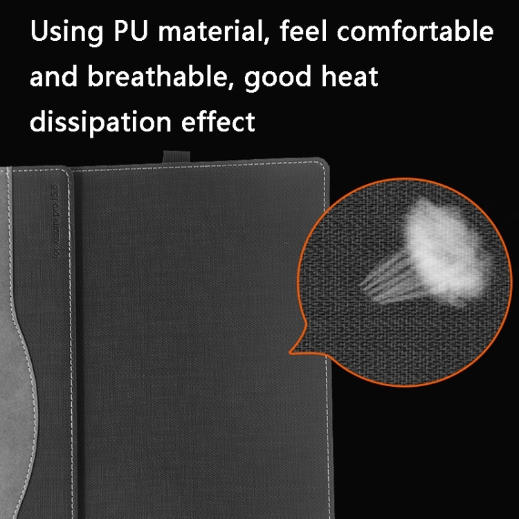 For-Xiaomi-Pro-156-2020-Laptop-Anti-Drop-Leather-Protective-CaseDark-Blue-EDA007071901A