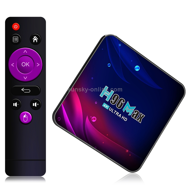 H96-Max-V11-4K-Smart-TV-BOX-Android-110-Media-Player-with-Remote-Control-RK3318-Quad-Core-64bit-Cortex-A53-RAM-4GB-ROM-64GB-Support-Dual-Band-WiFi-Bluetooth-Ethernet-US-Plug-EAT0255US