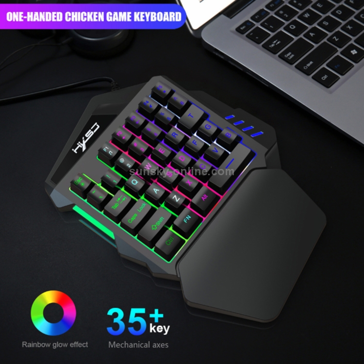 HXSJ-V100-A876-Mobile-Game-One-Hand-Wired-Keyboard-Mouse-Set-KB7845
