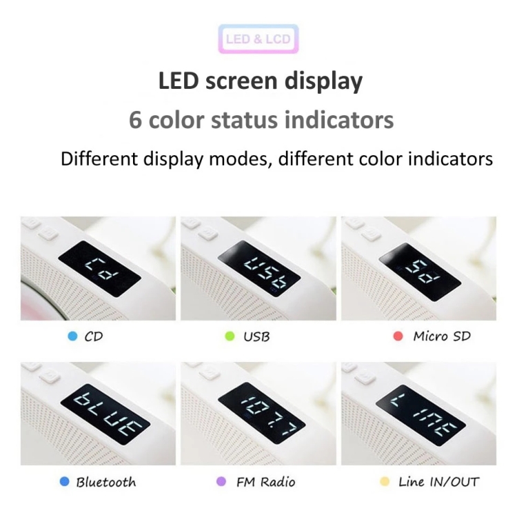 Kecag-KC-809-10W-Portable-Bluetooth-Album-CD-Player-PlayerBlack-EDA003402201C